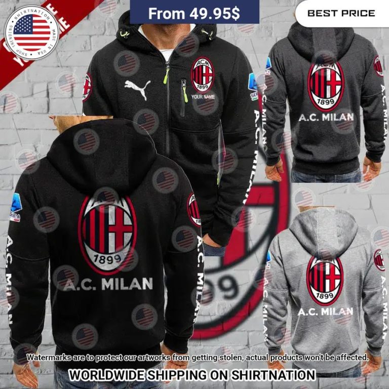 AC Milan Custom Chest Pocket Hoodie Ah! It is marvellous