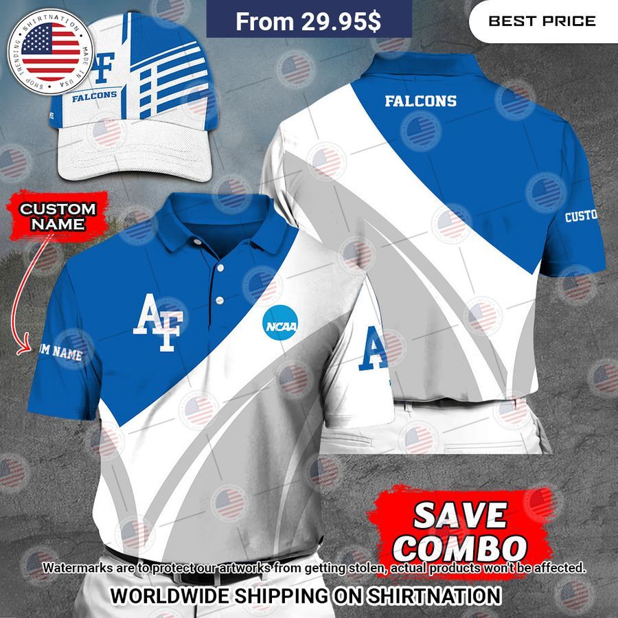 Air Force Falcons Custom Polo Shirt You always inspire by your look bro