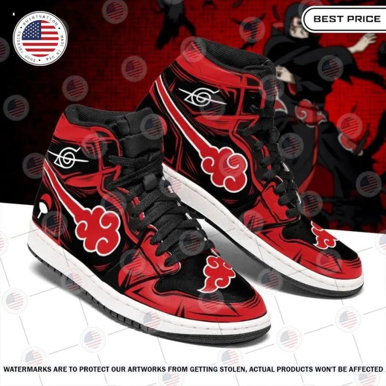 Akatsuki Itachi Naruto Air Jordan High Top Shoes I like your hairstyle