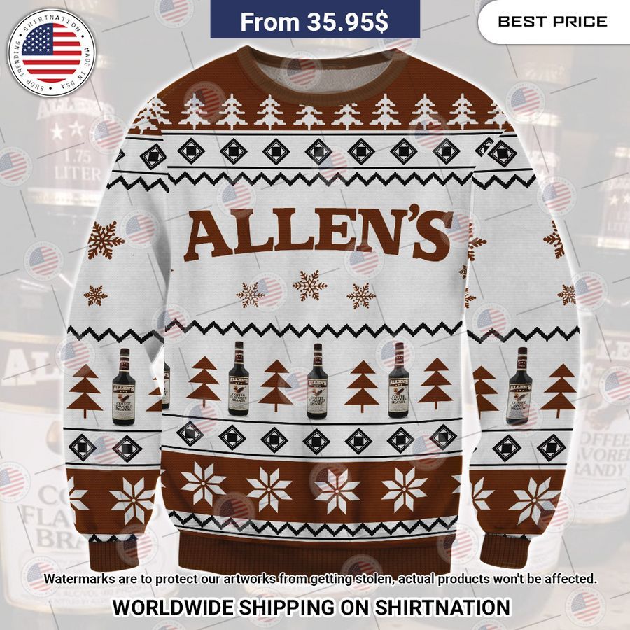 Allen's Coffee Christmas Sweater Royal Pic of yours