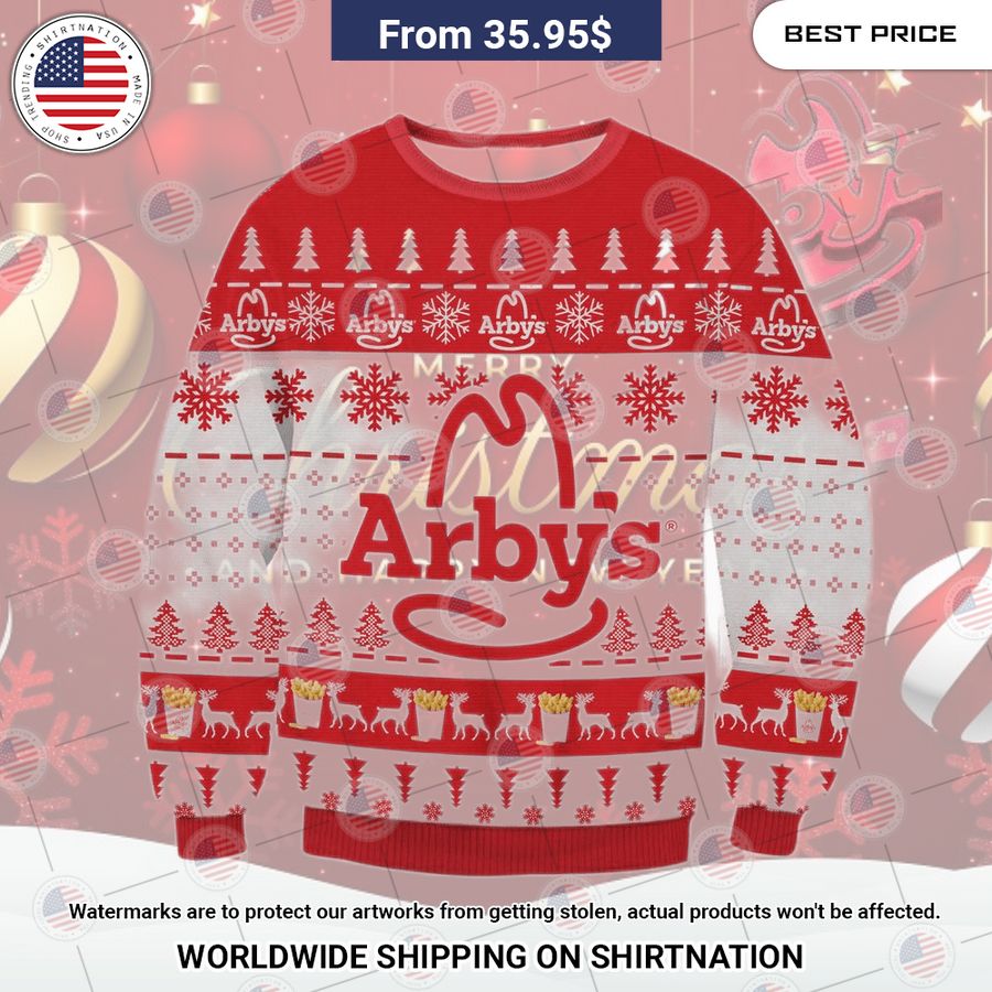 Arby's Ugly Christmas Sweater You look insane in the picture, dare I say
