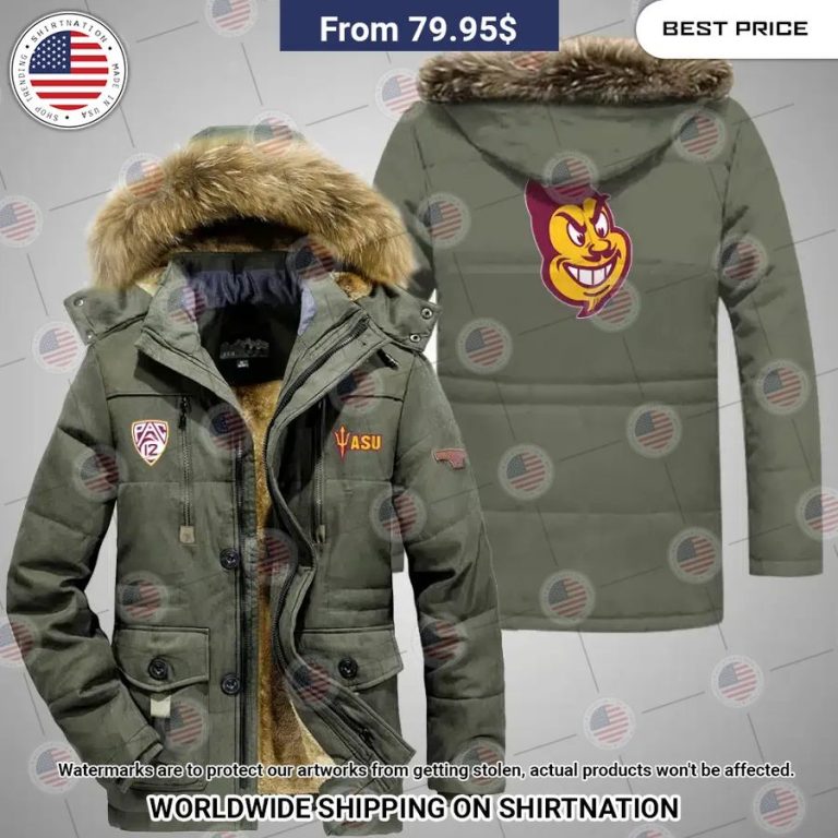 Arizona State Sun Devils Parka Jacket I like your dress, it is amazing