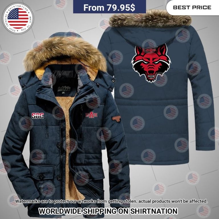 Arkansas State Red Wolves Parka Jacket Impressive picture.