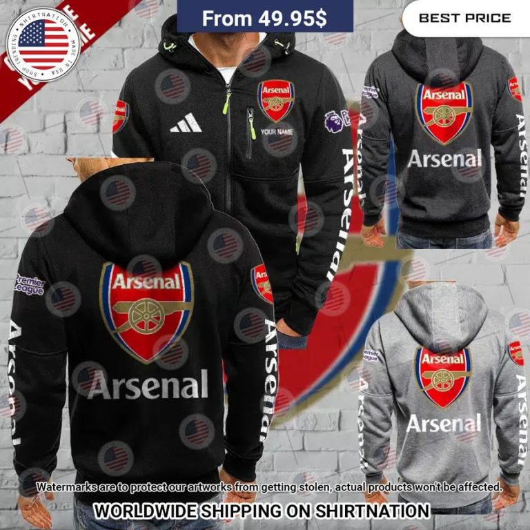 Arsenal Custom Chest Pocket Hoodie Coolosm