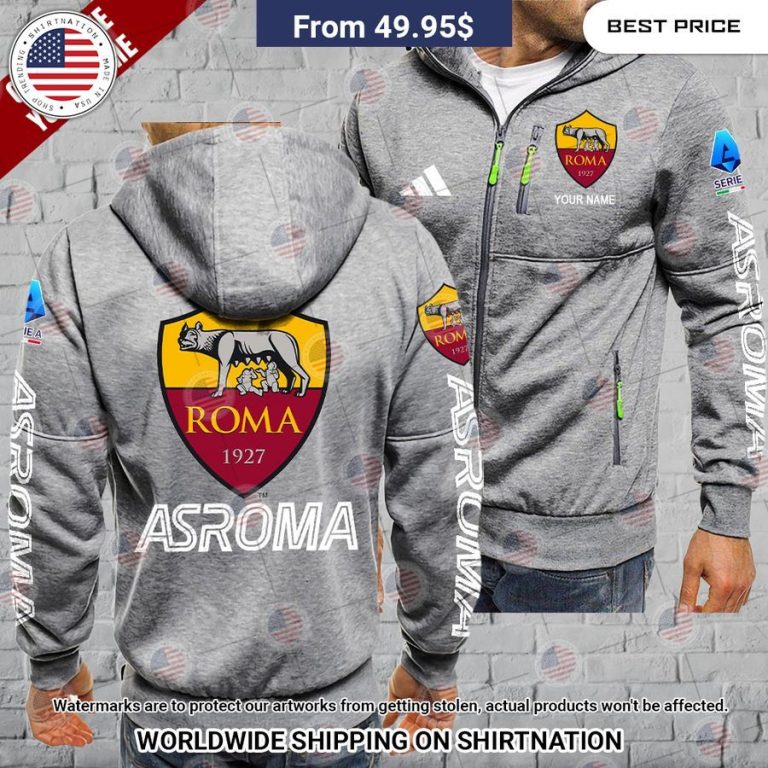 AS Roma Custom Chest Pocket Hoodie You look so healthy and fit