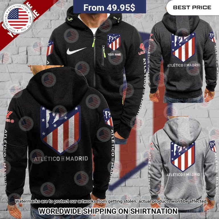 Atletico de Madrid Custom Chest Pocket Hoodie Such a charming picture.