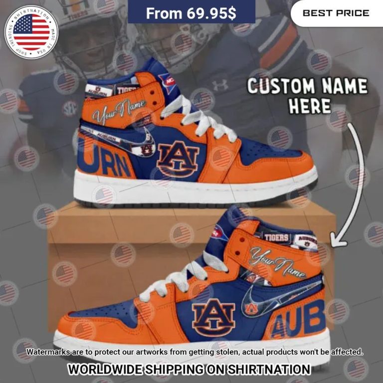 Auburn Tigers Custom Air Jordan 1 Amazing Pic