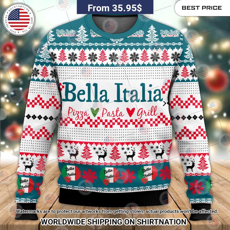 Bella Italia Christmas Sweater This is awesome and unique