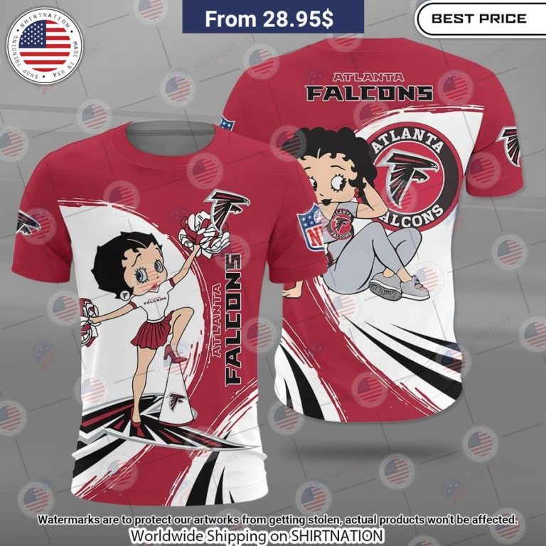 Betty Boop Atlanta Falcons Shirt Beauty queen