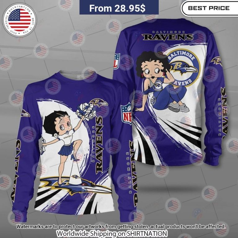 Betty Boop Baltimore Ravens Shirt Trending picture dear