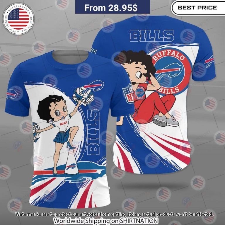 Betty Boop Buffalo Bills Shirt Hundred million dollar smile bro