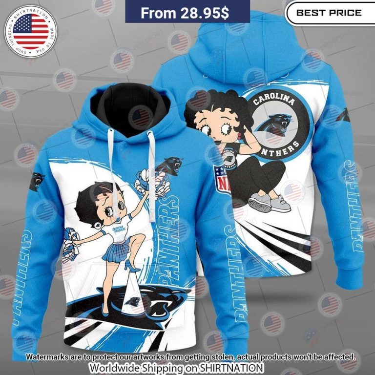 Betty Boop Carolina Panthers Shirt Stunning