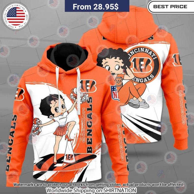 Betty Boop Cincinnati Bengals Shirt Is this your new friend?