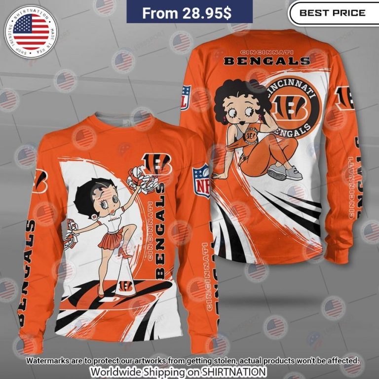 Betty Boop Cincinnati Bengals Shirt Stunning