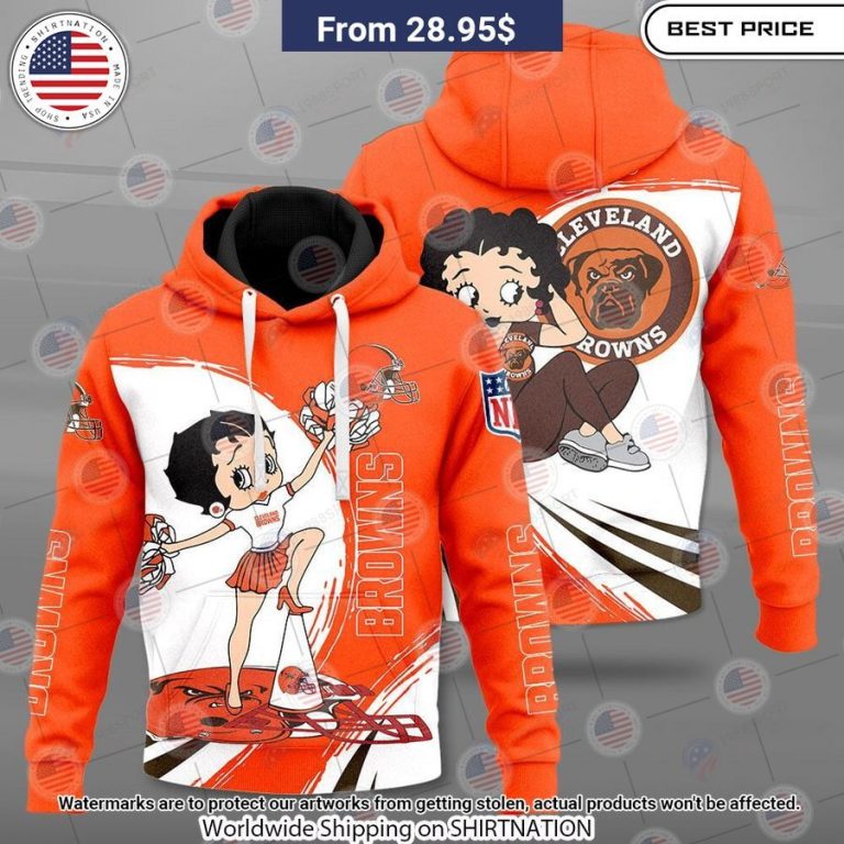 Betty Boop Cleveland Browns Shirt Good one dear