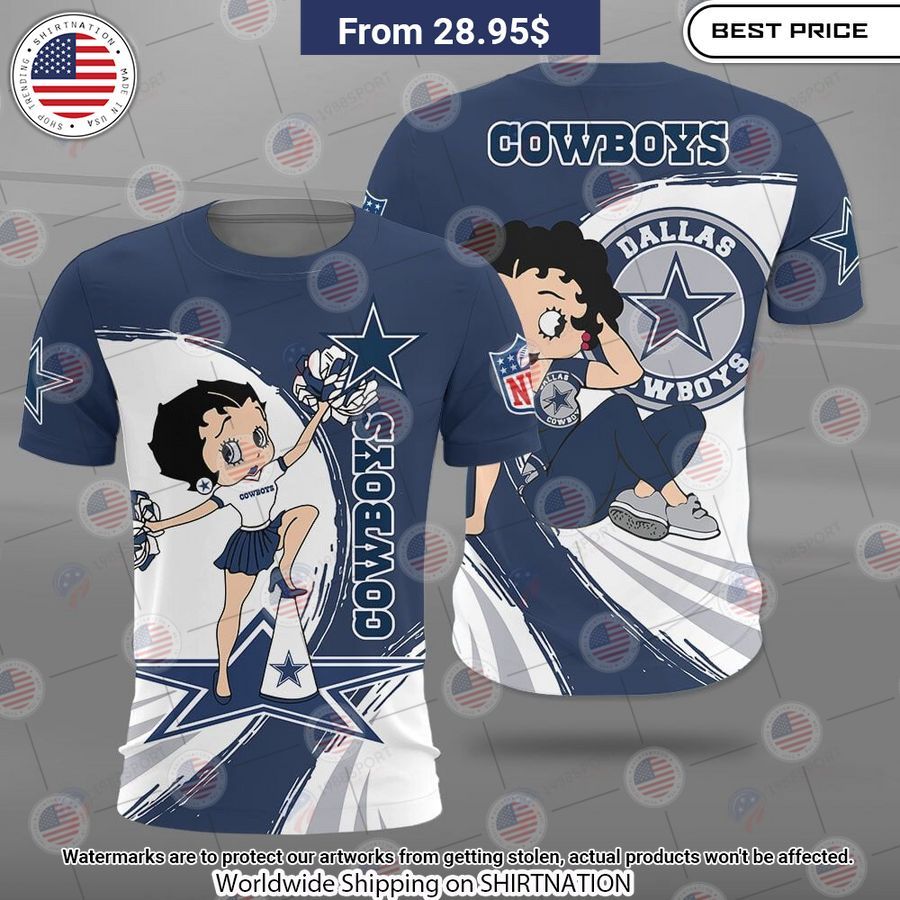 Betty Boop Dallas Cowboys Shirt Oh my God you have put on so much!