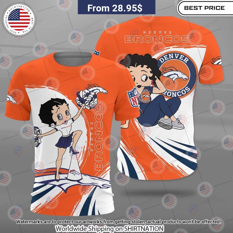 Betty Boop Denver Broncos Shirt Cool DP