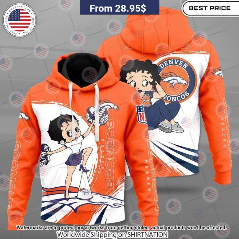 Betty Boop Denver Broncos Shirt Nice bread, I like it