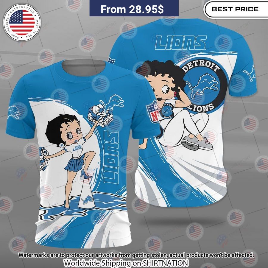 Betty Boop Detroit Lions Shirt Pic of the century