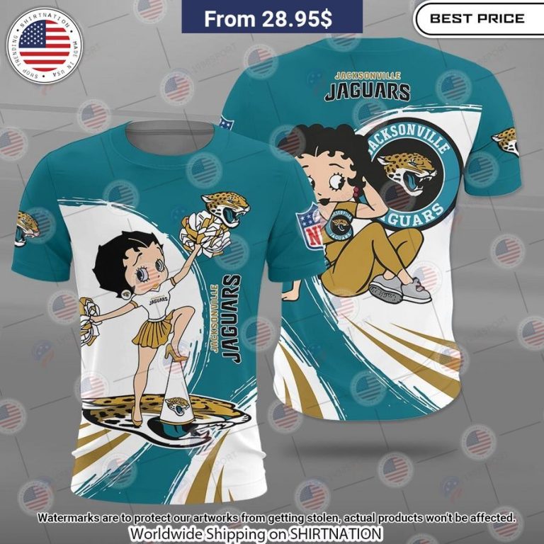 Betty Boop Jacksonville Jaguars Shirt Nice photo dude