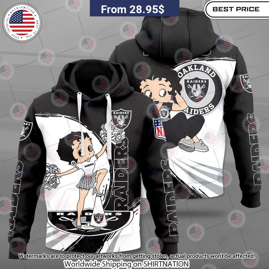 Betty Boop Las Vegas Raiders Shirt You look different and cute