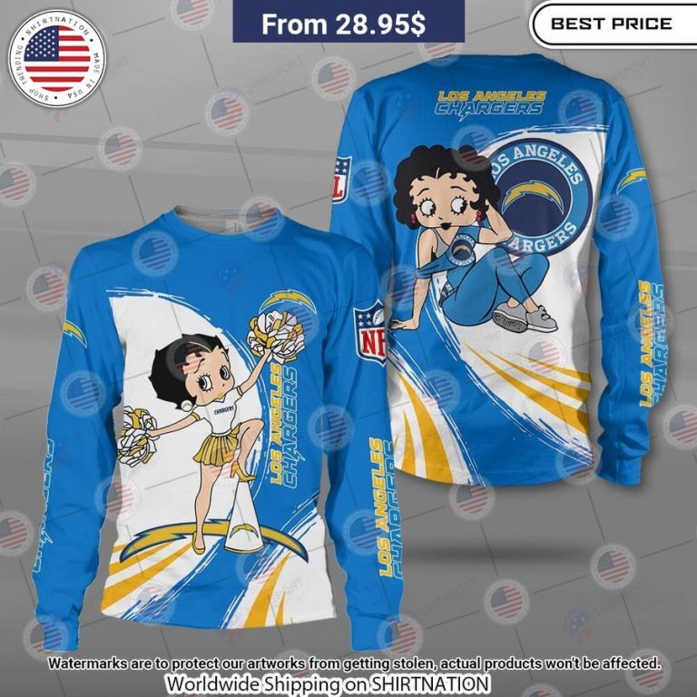 Betty Boop Los Angeles Chargers Shirt How did you learn to click so well