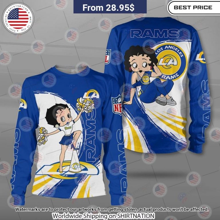 Betty Boop Los Angeles Rams Shirt Trending picture dear