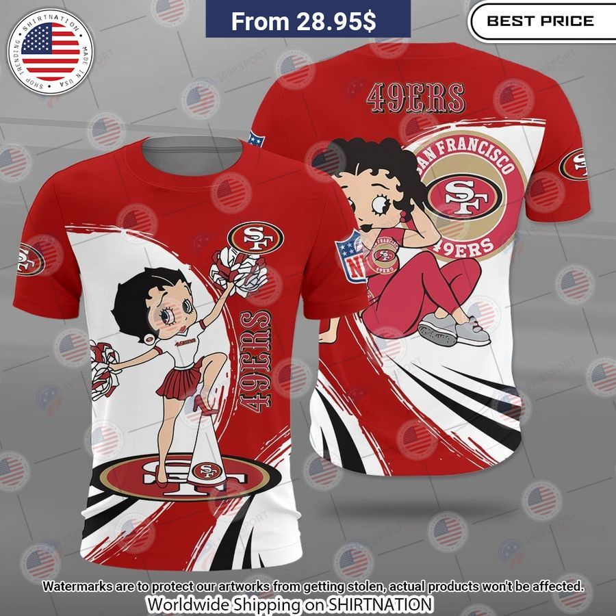 Betty Boop San Francisco 49ers Shirt How did you learn to click so well