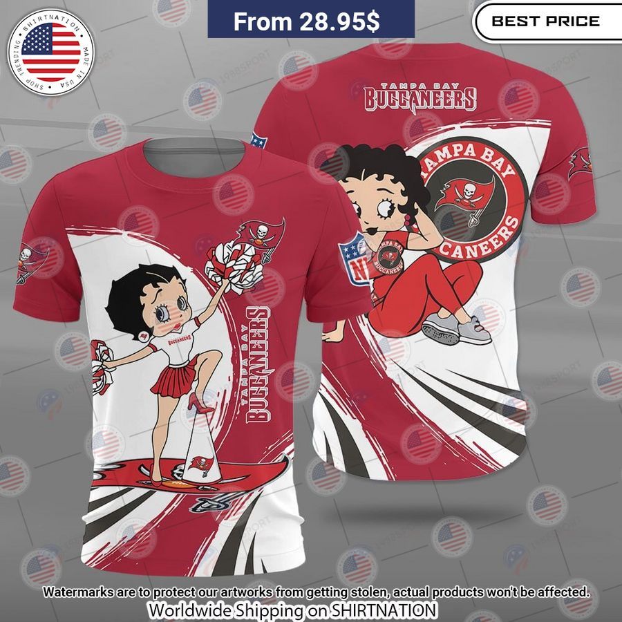 Betty Boop Tampa Bay Buccaneers Shirt Wow! What a picture you click
