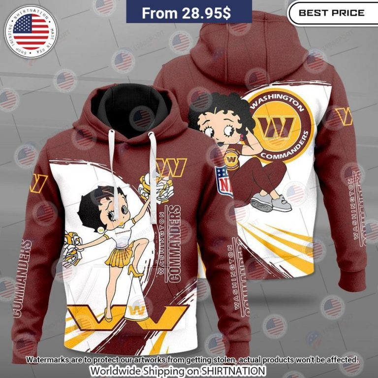 Betty Boop Washington Commanders Shirt Cuteness overloaded