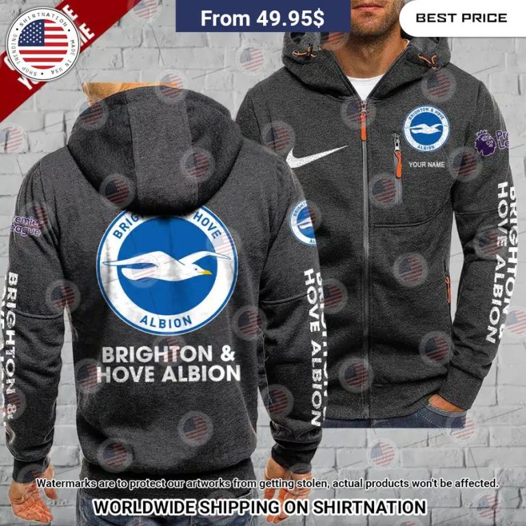 Brighton & Hove Albion Custom Chest Pocket Hoodie Pic of the century