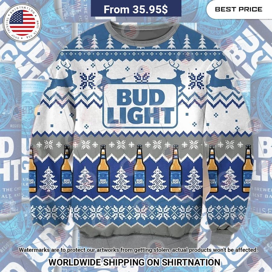 Bud Light Christmas Sweater Amazing Pic