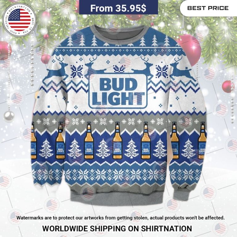 Bud Light Christmas Sweater It is too funny