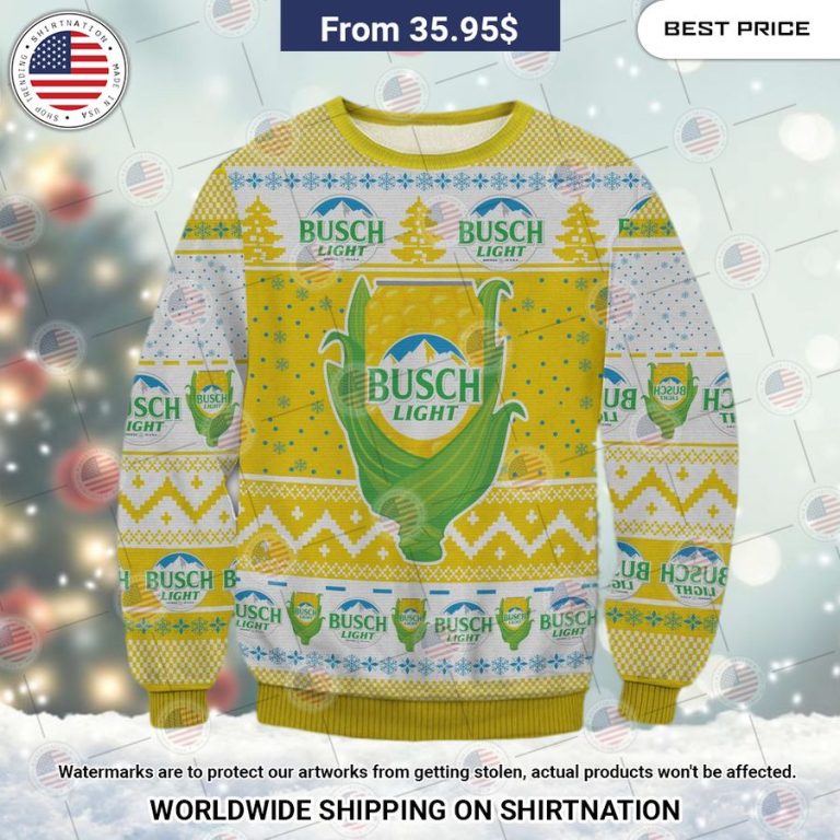 Busch Light Corn Christmas Sweater This is your best picture man