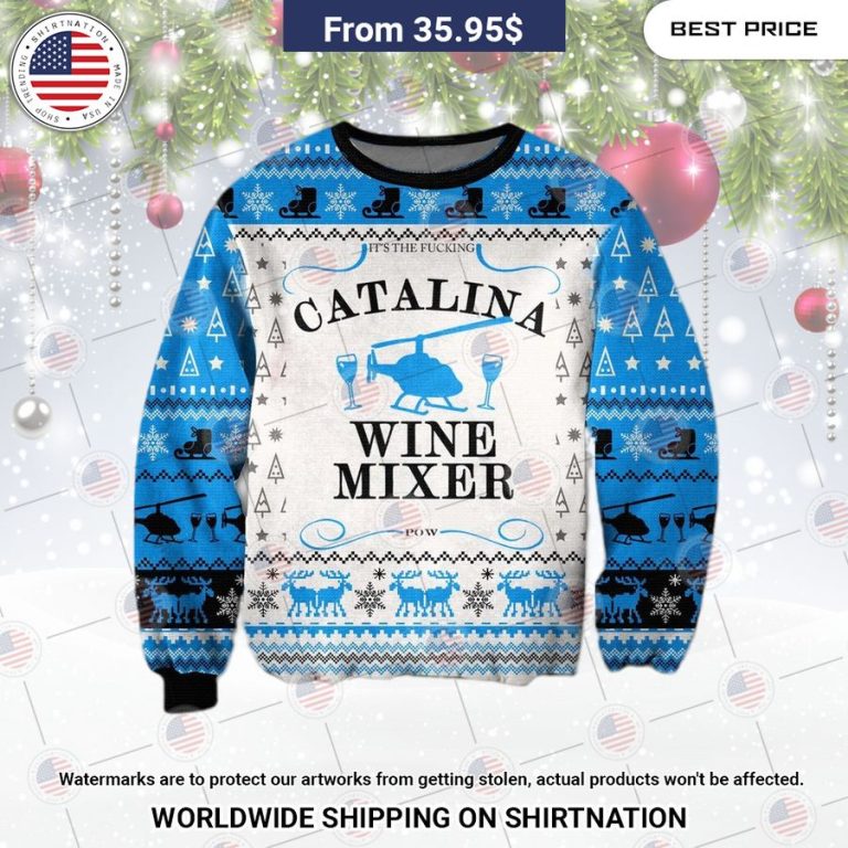 Catalina Wine Mixer Christmas Sweater Wow! What a picture you click