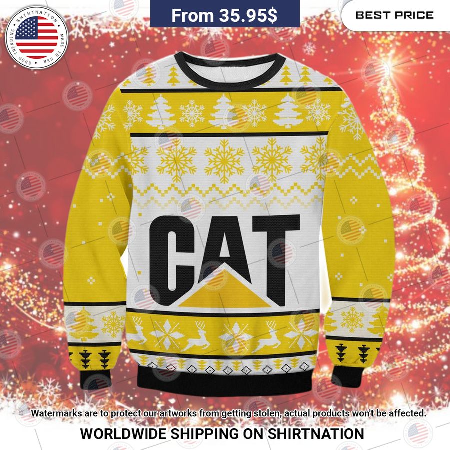 Caterpillar Ugly Christmas Sweater Great, I liked it