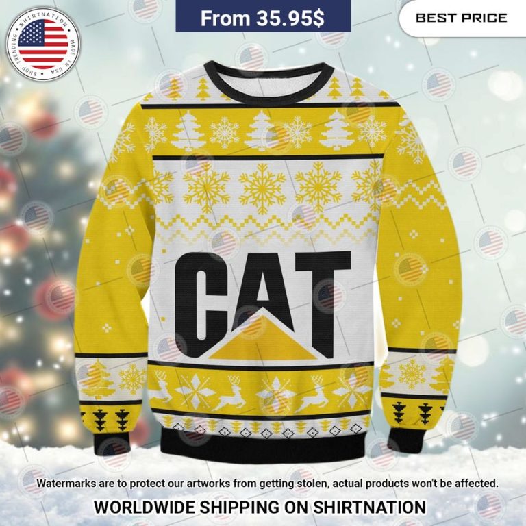 Caterpillar Ugly Christmas Sweater This is your best picture man