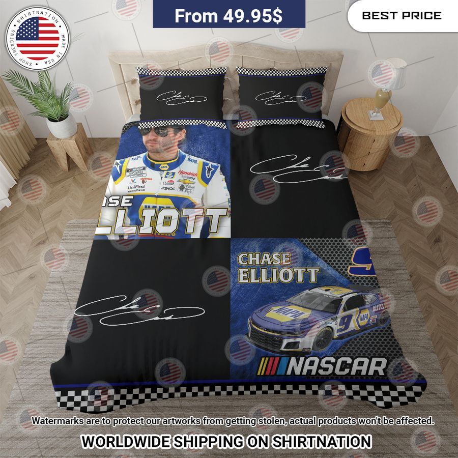 Chase Elliott Nascar Racing Home Bedding Set Good click