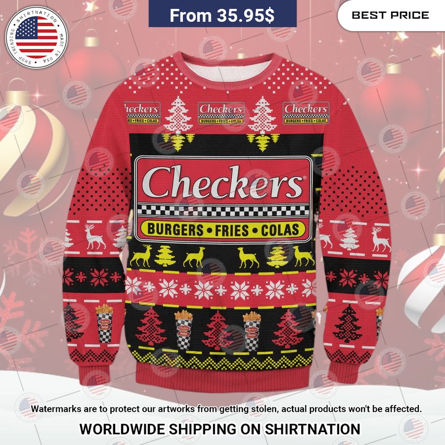 Checkers Ugly Christmas Sweater You are always best dear