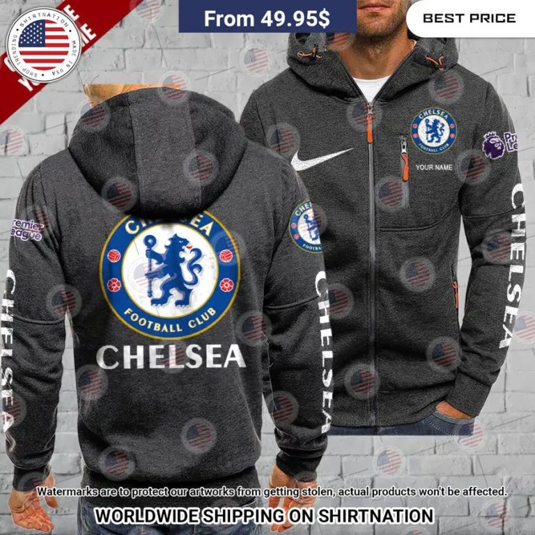 Chelsea Custom Chest Pocket Hoodie Nice photo dude