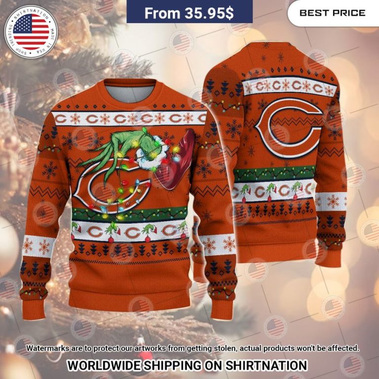 Chicago Bears Grinch Christmas Sweater How did you learn to click so well