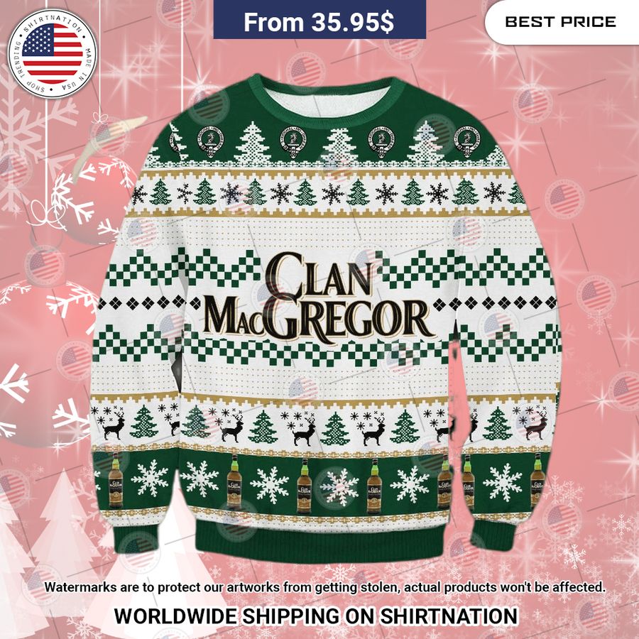 Clan Macgregor Christmas Sweater Elegant and sober Pic