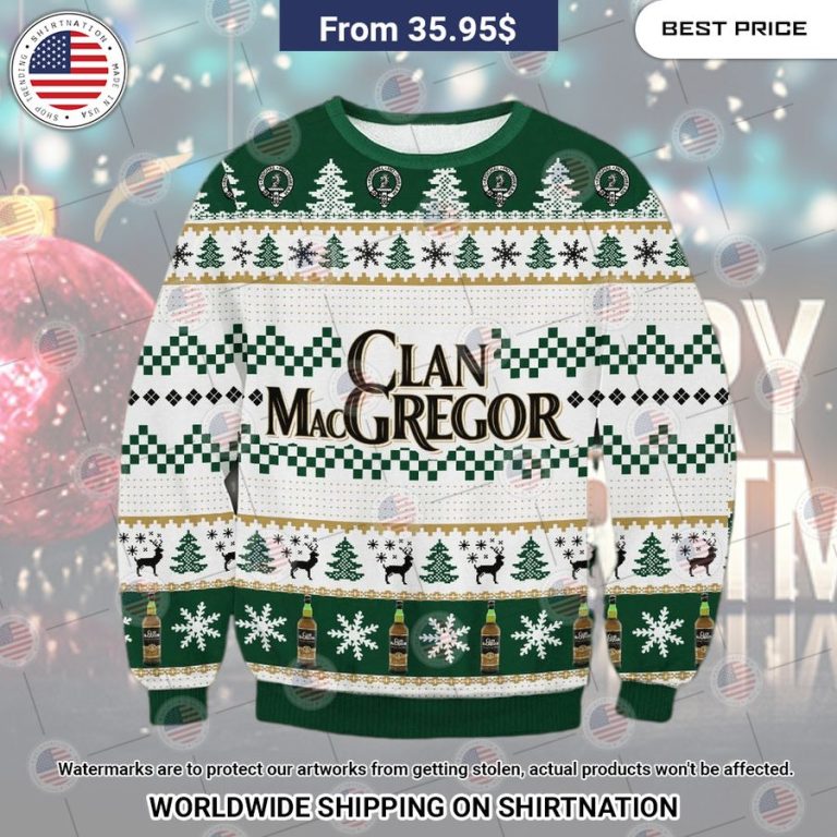 Clan Macgregor Christmas Sweater You look insane in the picture, dare I say