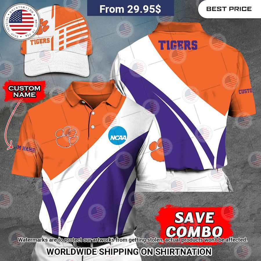 Clemson Tigers Custom Polo Shirt Sizzling