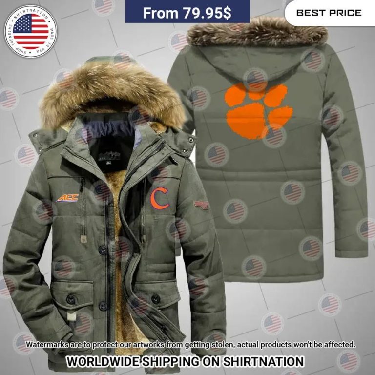 Clemson Tigers Parka Jacket Nice Pic