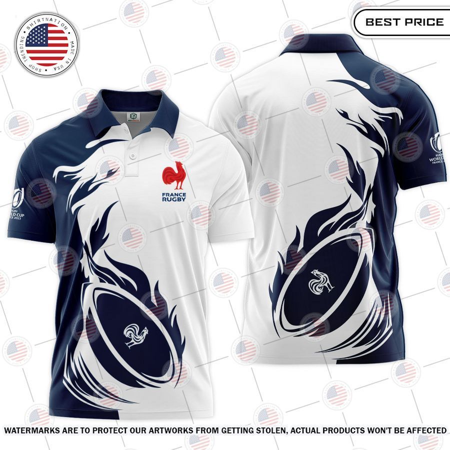 Coupe du monde de Rugby 2023 France Polo Shirt You look cheerful dear