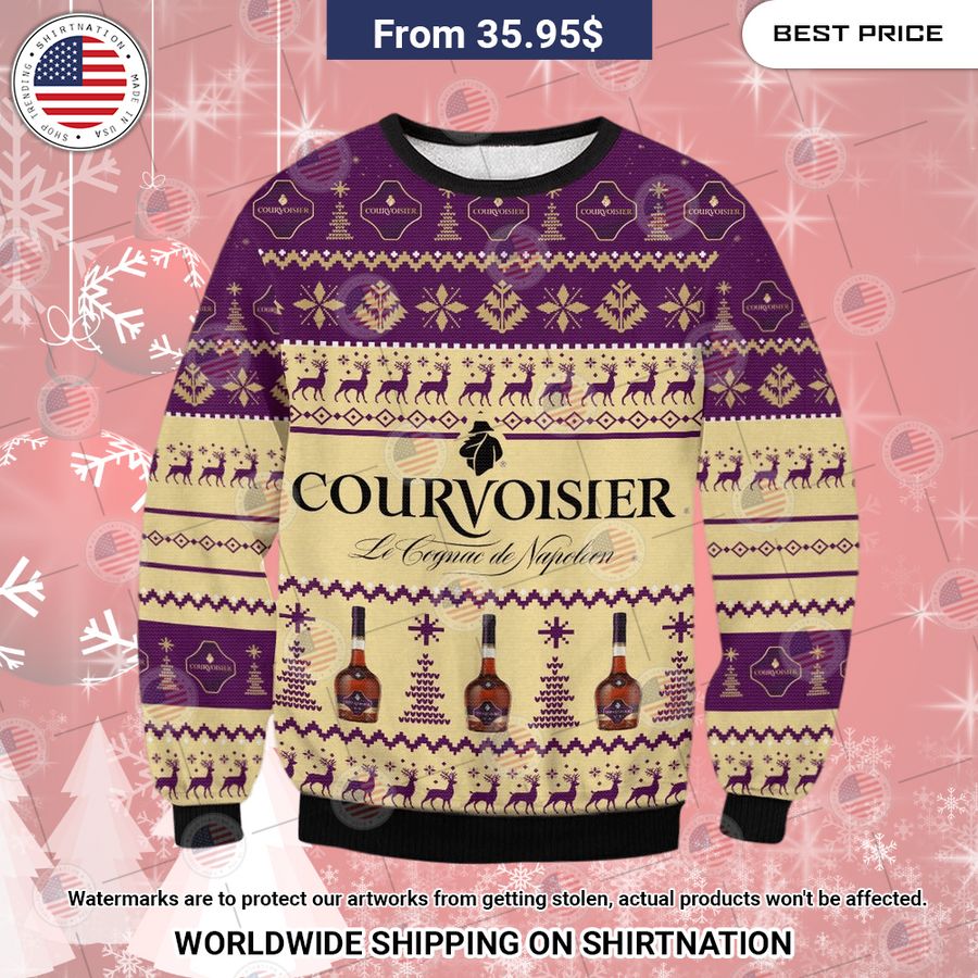 Courvoisier Christmas Sweater Oh! You make me reminded of college days