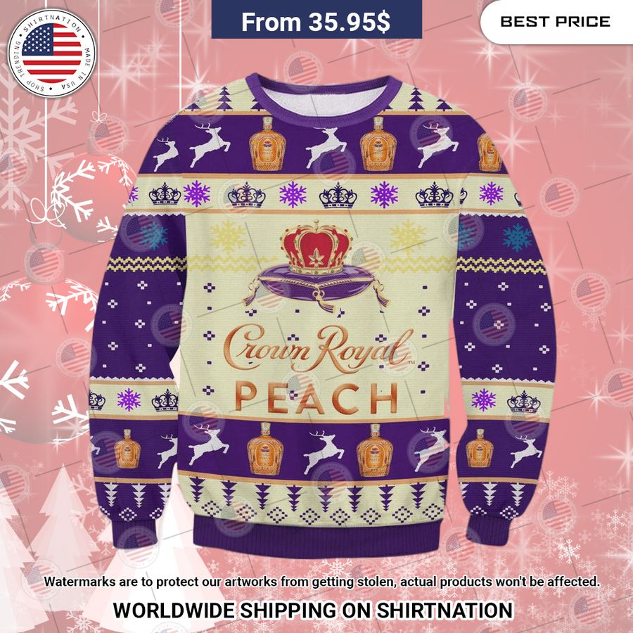 Crown Royal Peach Christmas Sweater I like your dress, it is amazing