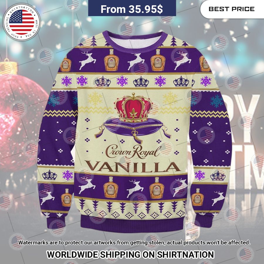 Crown Royal Vanilla Christmas Sweater Mesmerising
