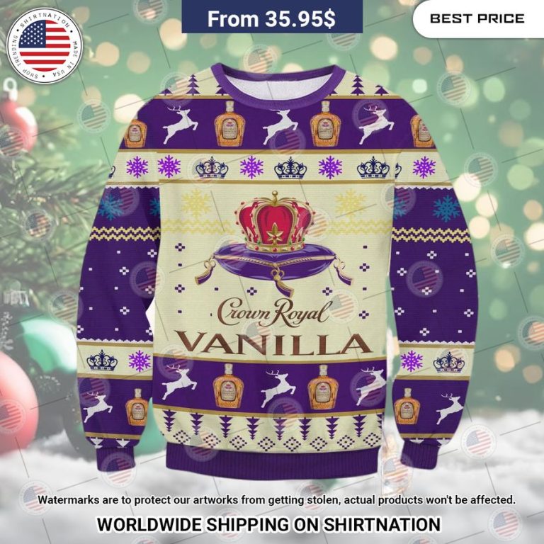 Crown Royal Vanilla Christmas Sweater Our hard working soul